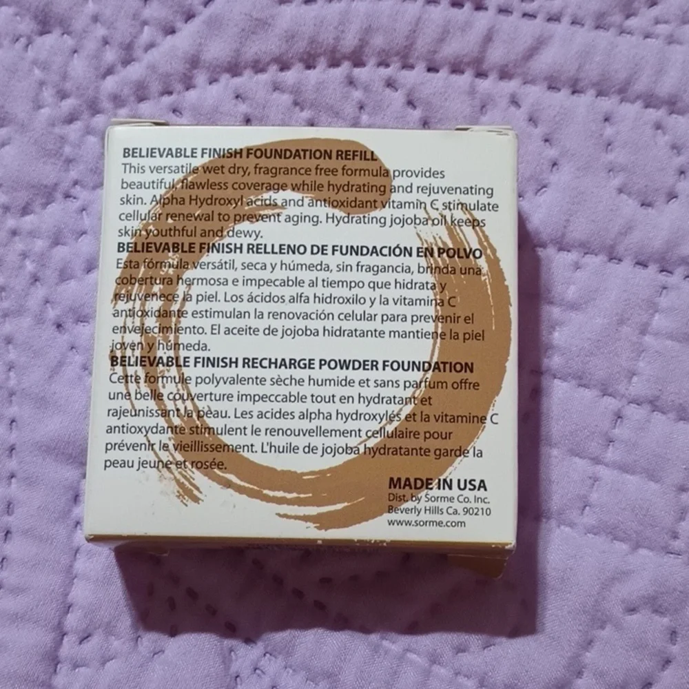 Sorme Believable Finish Wet Dry Powder Foundation, 403 Pure Beige
